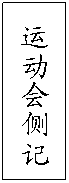 文本框: 运动会侧记