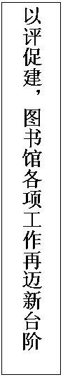 文本框: 以评促建，图书馆各项工作再迈新台阶