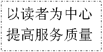 文本框: 以读者为中心提高服务质量
